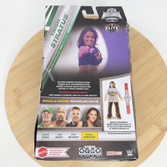 Mattel WWE Elite WrestleMania Trish Stratus‎ Action Figure BAF Nicholas HVJ11 - Picture 9 of 10